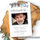 Funeral Order of Service, Elegant Memorial Program