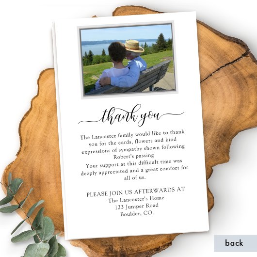 Funeral Order of Service, Elegant Memorial Program