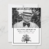 Funeral Order of Service | Elegant Tree Hartelijk  (Voorkant)