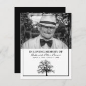 Funeral Order of Service | Elegant Tree Hartelijk (Voorkant / Achterkant)