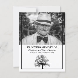 Funeral Order of Service | Elegant Tree Hartelijk 