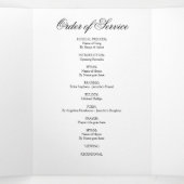 Funeral Order of Service Eulogy Photo Collage Drieluik Uitnodiging (Binnenkant midden)