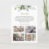 Funeral Order of Service Greenery Memorial Program Programma (Achterkant)