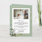 Funeral Order of Service | Groen Memorial-programm Programma (Achterkant)