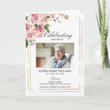 Funeral Order of Service | Herdenking van de roze 