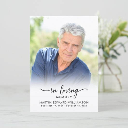 Funeral Order of Service In Loving Memory Programmakaart (Staand voorkant)