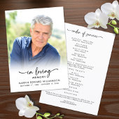 Funeral Order of Service In Loving Memory Programmakaart