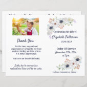 Funeral Order of Service Memorial Programme (Voorkant / Achterkant)