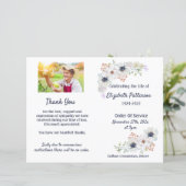 Funeral Order of Service Memorial Programme (Staand voorkant)