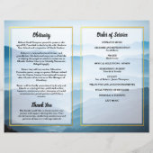 Funeral Order of Service Mountain Memorial Program (Achterkant)