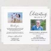 Funeral Order of Service | Photo Memorial Programm (Voorkant / Achterkant)