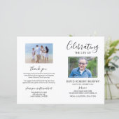 Funeral Order of Service | Photo Memorial Programm (Staand voorkant)