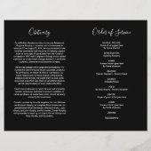 Funeral Order of Service | Photo Memorial Programm (Achterkant)