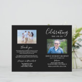 Funeral Order of Service | Photo Memorial Programm (Staand voorkant)