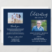 Funeral Order of Service | Photo Memorial Programm (Voorkant / Achterkant)