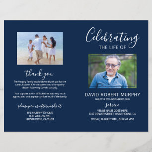 Funeral Order of Service   Photo Memorial Programm
