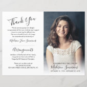 Funeral Order of Service Photo Memorial Programme (Voorkant)