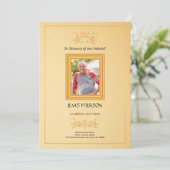 Funeral order of service Program card Aankondiging (Staand voorkant)