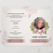 Funeral Order of Service Program Flyer (Voorkant / Achterkant)