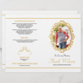 Funeral Order of Service Program Sjabloon Flyer (Voorkant / Achterkant)