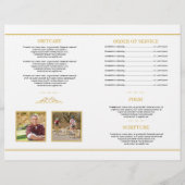 Funeral Order of Service Program Sjabloon Flyer (Achterkant)