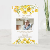 Funeral Order of Service | Programma Floral Memori (Voorkant)