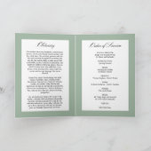 Funeral Order of Service | Programma Floral Memori (Binnen)