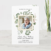 Funeral Order of Service | Programma Floral Memori (Voorkant)