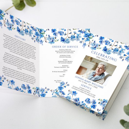 Funeral Order of Service | Programma Floral Memori