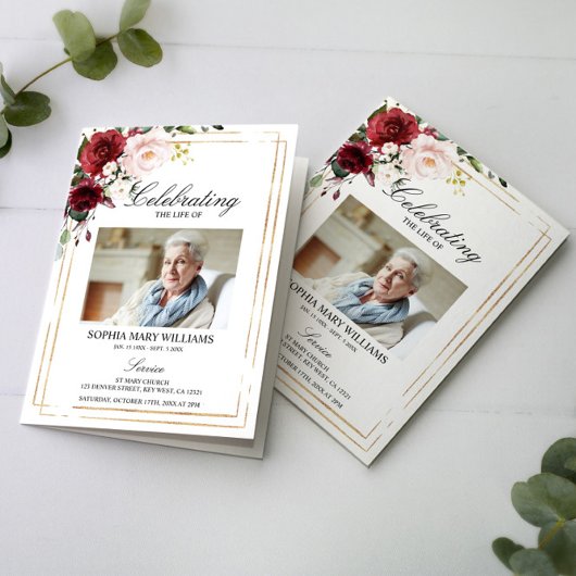 Funeral Order of Service | Programma Floral Memori