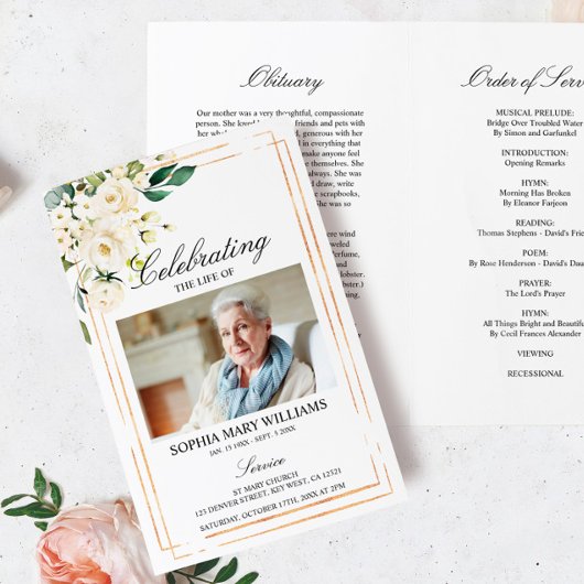 Funeral Order of Service | Programma Floral Memori