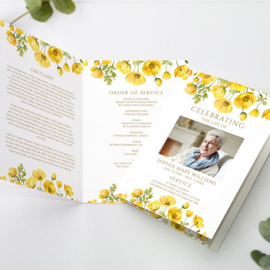 Funeral Order of Service | Programma Floral Memori