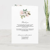 Funeral Order of Service | Programma Floral Memori (Achterkant)