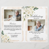 Funeral Order of Service | Programma Floral Memori (Voorkant)