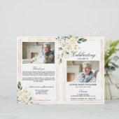 Funeral Order of Service | Programma Floral Memori (Staand voorkant)