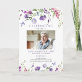 Funeral Order of Service | Programma Floral Memori (Voorkant)