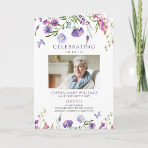 Funeral Order of Service   Programma Floral Memori