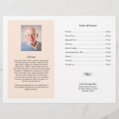 Funeral Order of Service | Programma voor het Suns (Achterkant)