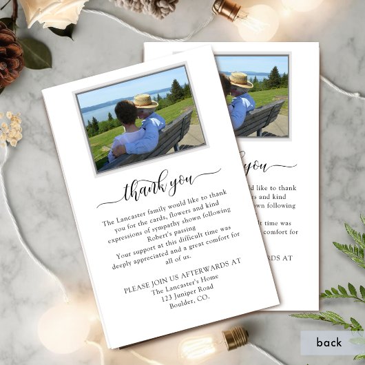 Funeral Order of Service, Rustic Memorial Programm