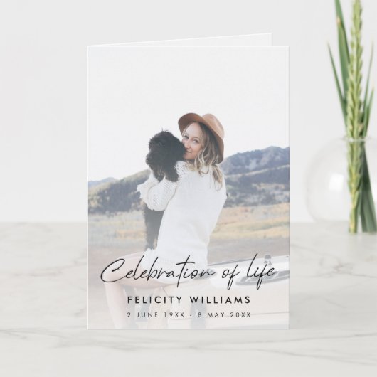 Funeral Order of Service | Viering van het leven Programma (Voorkant)