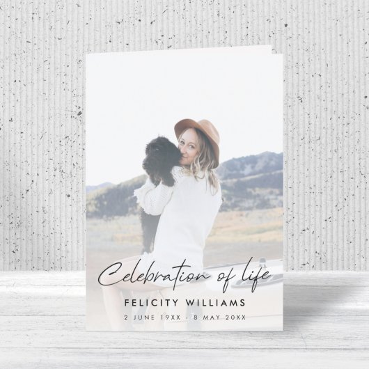 Funeral Order of Service | Viering van het leven Programma