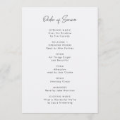 Funeral Order of Service | Viering van het leven Programmakaart (Achterkant)