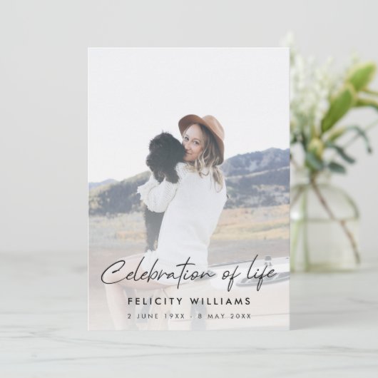 Funeral Order of Service | Viering van het leven Programmakaart (Staand voorkant)