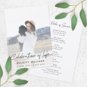 Funeral Order of Service | Viering van het leven Programmakaart