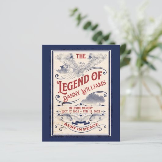 Funeral Paper Patriotic Memorial (Staand voorkant)