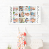 Funeral Personalized 12 Afbeelding Memorial Spandoek (Insitu)