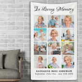 Funeral Personalized 12 Afbeelding Memorial Spandoek