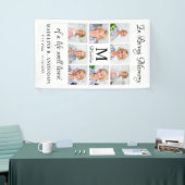Funeral Personalized 8 Photo Collage Memorial Spandoek (Beurs)