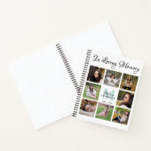 Funeral Personalized 8 Photo Memorial Guest Book Notitieboek (Binnen)