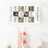 Funeral Personalized Photo Collage Loving Memory Spandoek (Insitu)